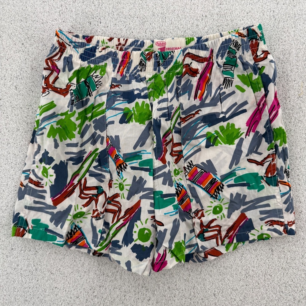 VTG Jams World Shorts Mens Medium‎ Tropical Volleyball Surf Hawaii Cotton USA